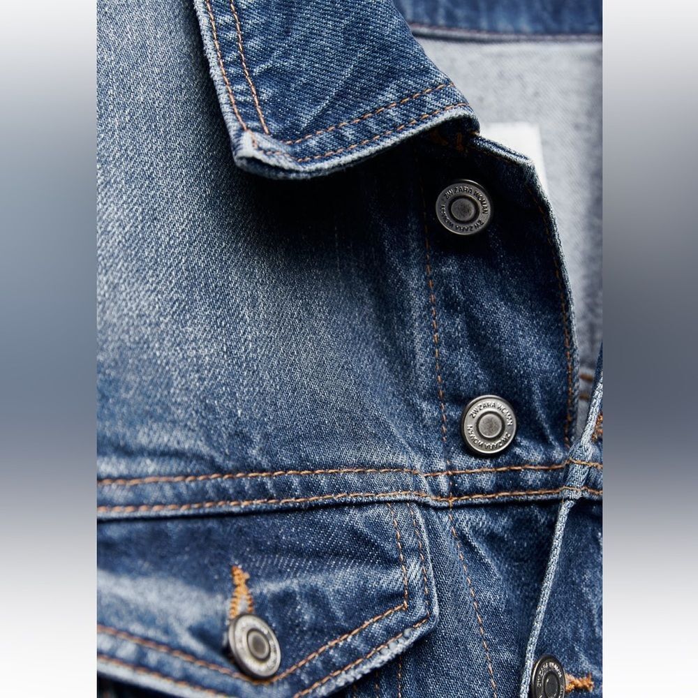 Zara ZW DENIM DRESS - Picture 8 of 10
